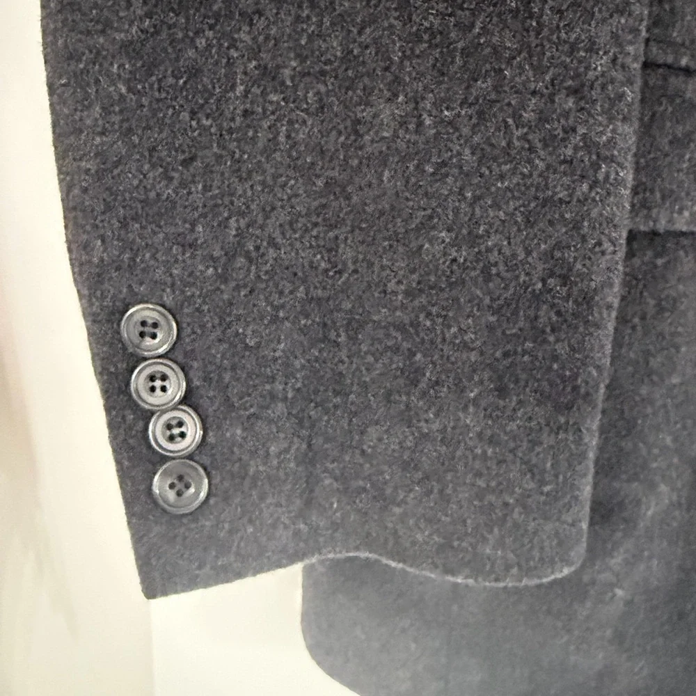 Gianfranco Ruffini Cashmere Blend Charcoal Gray W/ gray Lining Mens Suit Jacket